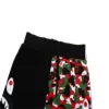 Pantaloncini laterali in felpa Shark rossi x ABC camo A Bathing Ape