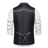 Gilet da uomo Gilet da uomo Gilet in tessuto a spina di pesce Gilet da lavoro Casual Couverture Colletto Abito da festa formale Blazer V11