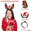 Christmas Decorations Christmas Decorations L Led Headband Reindeer Antlers Light Up Headwear Costume Accessories For Xmas Party Holid Dhsoj