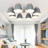 Światła sufitowe Nowoczesne urządzenia do projektowania lampy tkanina vintage kuchenna dioda LED