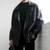 Men's Jackets Motorcycle leather men women Korean loose oversize jacket youth short couple street fashion cool clothing hiphop outwear 231219