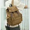 School Bags Vintage Canvas Backpack Simple Leisure Computer Bag Portable Hiking Travel Backpack Large Capacity Men Women Universal Schoolbag 231219