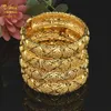 Bangle Luxury Designer Indian Gold Plated Bangles For Women Arabic Fashion African Armband Charm Egyptian Dubai Turkish Jewelry 231219