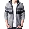 Men's Hoodies Sweatshirts 2023 High Quality Fashion Knitted Sweater Hoodie Jacket Wholesale Custom 231218