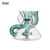 Hittn Recycler Bong Dab Rig Glass Bong 7,6 дюйма для душевой головы Perc Dual Arm