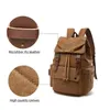 School Bags Vintage Canvas Backpack Simple Leisure Computer Bag Portable Hiking Travel Backpack Large Capacity Men Women Universal Schoolbag 231219