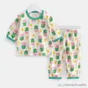 Pyjama Kinderpyjama Sets 2023 Zomer Kleding met airconditioning voor meisjes Jongens Nachtkleding Babyondergoed Pak Peuter Pijama 1-10T