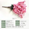 Decorative Flowers 9 Forks/Branch Artificial Cherry Blossom Silk Flower Peach Bouquet Fake Stems Wedding Decoration Murale Mariage