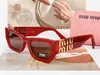 مصمم نظارات شمسية SMU09WS MIUI لمحة عالية الجودة 2024 الصيف الكلاسيكية Cat Eye Rectangle Sunglass for Women