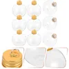 Vases 10 pcs Boule en plastique Bouteille sphérique de Noël Boules de sphère remplissables Les bouteilles de café glacé pour animaux de compagnie