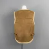 Women's Vests Autumn And Winter Lamb Hair Brown Vest Maillard Color Warm Temperament Very Versatile