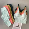 Kıyafet Top+Pantolon Kadın Yoga Set Spor Yeleği Atlama Tayt Yoga Taytlar Spor Salonu Direnç Eğitimi Spor Giyim Koşu Giysileri