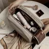 Sacs à cosmétiques Étuis Sac cosmétique de voyage en cuir PU de grande capacité pour femmes organisateur cosmétique sac de maquillage pochette de rangement pour boîte de maquillage féminine 2 # 231219