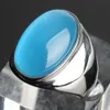 Band Rings 18k Gold Color Women Ring Stainless Steel Jewelry with Large Cat Eye Stone Tarnish Free Men Accessories Male High Quality 231219