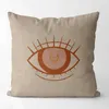 Pillow Boho Hand-painted Bosnia Printed Linen Cover Living Room Sofa Decorative 40 Pillowcase Without Core