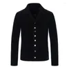 Erkek Ceketler 2023 İlkbahar Ceket Katı Ceket Tek Göğüslü Uzun Kollu Siyah Khaki Yaku Moda Erkek Giyim