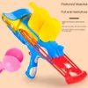 Utomhus Gadgets Clip Snow Ball Blaster 2in1 Plastic Snow Ball Maker Tool Creative Battle Interactive Game Outdoor 231218