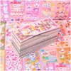 Adhesive Stickers Wholesale Sheet For Kids Kpop Pretty Aesthetic Cute Set Pack Handmade Diy Children Girl Toy Decor Station Homefavor Dh9A4