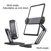 Tablet PC PC Stand Stand Uchwyt Pulpit Montaż telefonu z 2 regulowanym ramieniem i 360 ﾰ Obraca Składane MTI Kąt Dostawa Komputery Ne Otdku