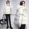 Mulheres de parkas de parkas roupas curtas para mulheres compridas casaco branco pato branco no casaco feminino coreano intensificação Mulher casaco de inverno Jackets Cold J231222