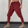 Pantaloni da uomo Comodi ed eleganti leggings gotici retrò Pantaloni con coulisse Escursionismo Harem Loose Fit Streetwear