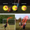 Balls Sport Curve Swerve Soccer Ball Football Toy Kicker Ball för barn perfekt för utomhus- och inomhusmatch eller spel 231218