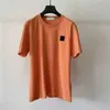 2023 Yaz Tişörtlü Erkek Kadın Tasarımcı T-shirt Gevşek Tees Üstler Man Stones Island Lüks Giyim Sokak Giyim Şortlu Tshirt Giyim WQ10
