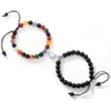 Wholesale Valentine's Day Gifts Handmade Healing Natural Stone Couple Magnetic Bracelets