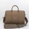 Designer Men BROOFFACASS Tote Bag Laptop Bags Leather Attache Case Handbag Cross Body Strap Business Bags