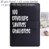 Envelope Challenge Binder تحديات توفير ميزانية فضفاضة مع الأظرف النقدية نظام منظم الأموال