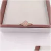 Bandringar Rose Gold Radiant Rings Original Sier Fits For Style Jewelry 180986CZ H8ALE H8258X Drop Leverans smycken Ring Dheva