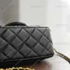 Pearl Ball Quality Designers Mini Square 10a Crush Bags Womens Rectangular Flap Gold Retro Mirror Bag Luxury Black Lambskin Quilted Purse Crossbody Shoulder Strap