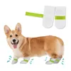 Vêtements de chien 8 pcs blanc chaussures pour animaux de compagnie protection non-tissé couvre-pieds couvre-chaussures jetables pour les activités de plein air des animaux de compagnie