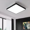 Plafonniers LED économie d'énergie style noir et blanc lampe à deux niveaux de forme spéciale salon concepteur 7007