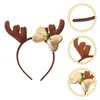 Bandanas festa de natal ornamento elementos cocar hairband bandana traje antler hoop chifres acessórios cosplay headpiece