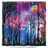 Shower Curtains Fantasy Forest Fairy Nature Summer Trippy Moonlight Hawaii Seaside Sunset Tropical Palm Tree Beach