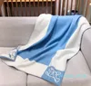 Home Textiles Blanket Designer Horse Wool Blankets Baby Pink Blue Pattern Decorative Knitting Letter Sofa Quilt for Kid Child