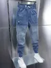 Мужские джинсы, повседневные термошаровары, джинсовые брюки, зимние мужские толстые теплые бегуны, модная уличная одежда для бега, брюки с эластичной резинкой на талии, брюки y2k 231218