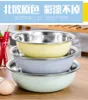 Cookware Sets Wholesale Color Basin Set Five-piece Rice Sieve 3 Piece Household Vegetable Sink Multi-purpose