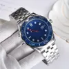 Montre pour hommes de haute qualité designerOmegwatches hommes hippocampe bande d'acier quartz loisirs mode livraison