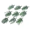 Fleurs décoratives 10 pièces MINI arbre de noël matériaux artisanaux plantes artificielles accessoires de décoration de la maison Scrapbooking fleur ornementale