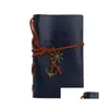 Notitieblokken Groothandel Piraat Lanyard Notitieblokken Vintage Tuin Reizen Losbladige Dagboek Boek Kraftpapier Dagboek Notitieboek Spiraal School Stu Dhi0R