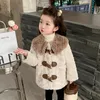 Mantel 2 10 Jahre Baby Mädchen Jacke Herbst Winter Warme Kunstpelz Für Weihnachten Prinzessin Outwear Mode Kinder Kleidung 231218