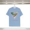 2023 Casablanc 23ss Designer T Shirts Print Mens Casual Womens Loose Casablacncas Shirt Short Sleeves Cotton T-shirt High Quality Tees A003