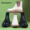 Botas comemore plataforma apartamentos esportes chelsea andando correndo mulheres sapatos de inverno tênis tornozelo senhoras sapato causal 231218