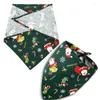 Halsbanden Leuke Kerst Hals Bandana Sjaal Kerstman Print Kraag Slabbetjes Puppy Pitbull Stropdas Huisdier Feestdressing