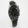 Relógio mecânico automático masculino, de alta qualidade, mp4 12c, preto, tricolor, aço inoxidável, pulseira de couro, 45mm312d