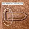 10a Top Handwork Designer Tygväska Handväska för kvinnor Lyxig hand sömnad Togo äkta läderhandväskor med bivaxtråd effini grossist