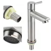 Rubinetti per lavabo da bagno Rubinetto in acciaio inossidabile 304 Rubinetto singolo per acqua fredda Lavabo Set di accessori per lavabo Miscelatore da bagno