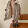 Manteau en duvet d'hiver pour enfants, veste longue unie avec fermeture éclair, doublure polaire, coupe-vent pour bébés et filles et garçons, tenue pour enfants de 1 à 12 ans